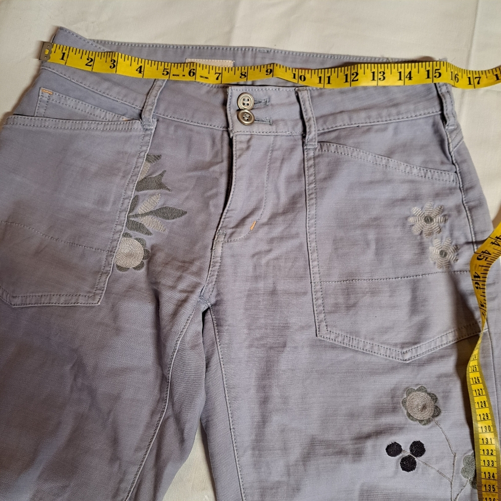 Anthropologie Pilcro Wanderer Boho Embroidered Pants - Picture 8 of 11